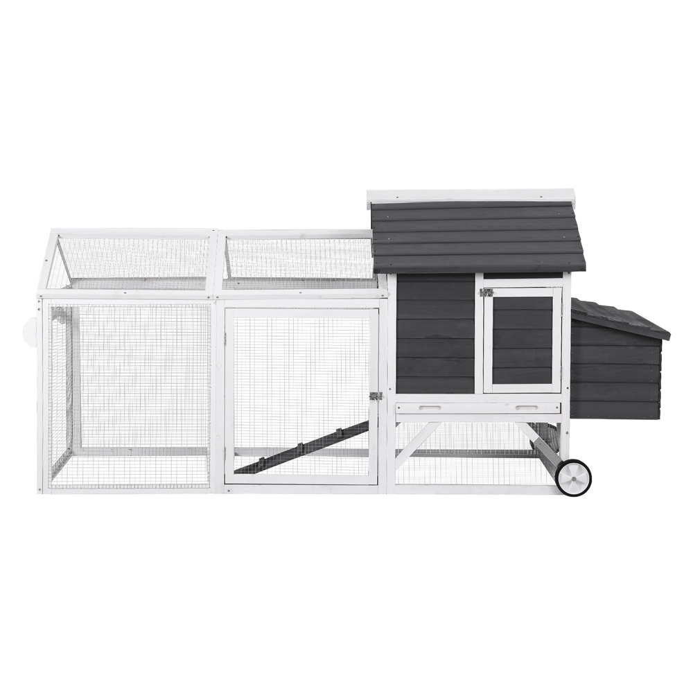 i.Pet Chicken Coop Rabbit Hutch Extra Large Wooden Run Bunny Cage House Outdoor image 3