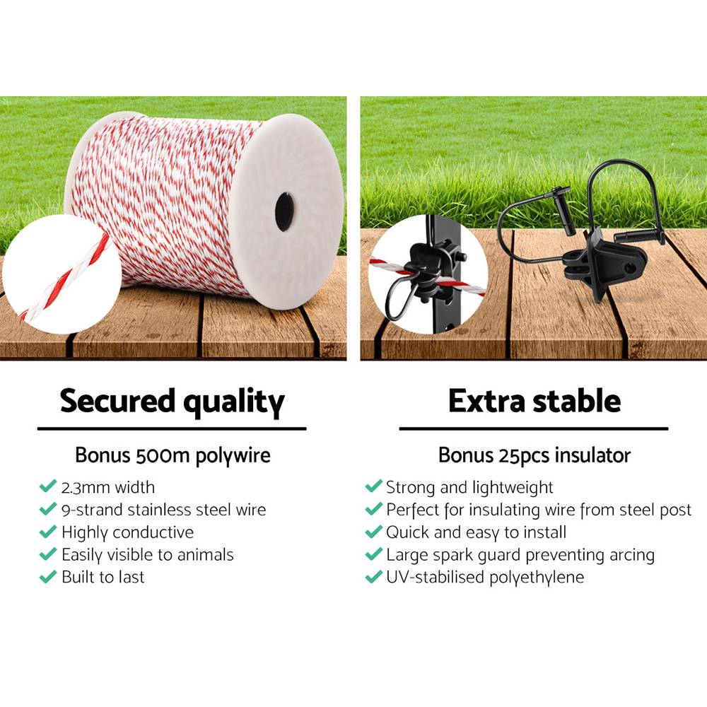 Giantz Electric Fence Poly Wire 500M Insulator image 6