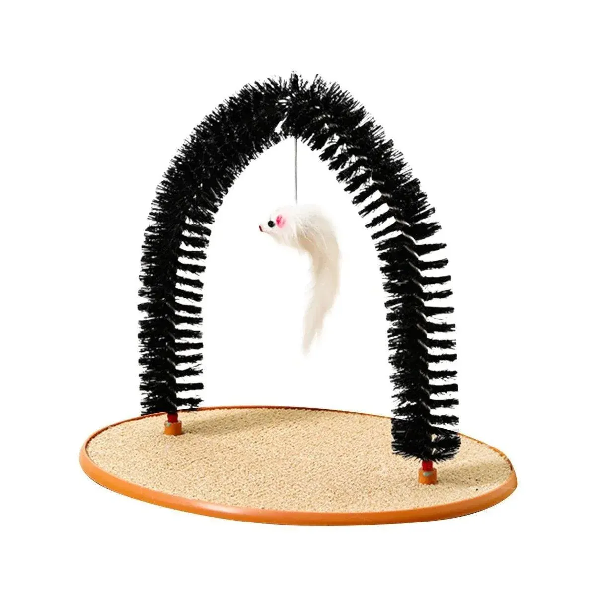 Arch Cat Scrub Brush Pet Grooming Toy Self Groomer Tickle Device for Cats image 2