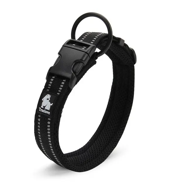 Heavy Duty Reflective Collar Black L