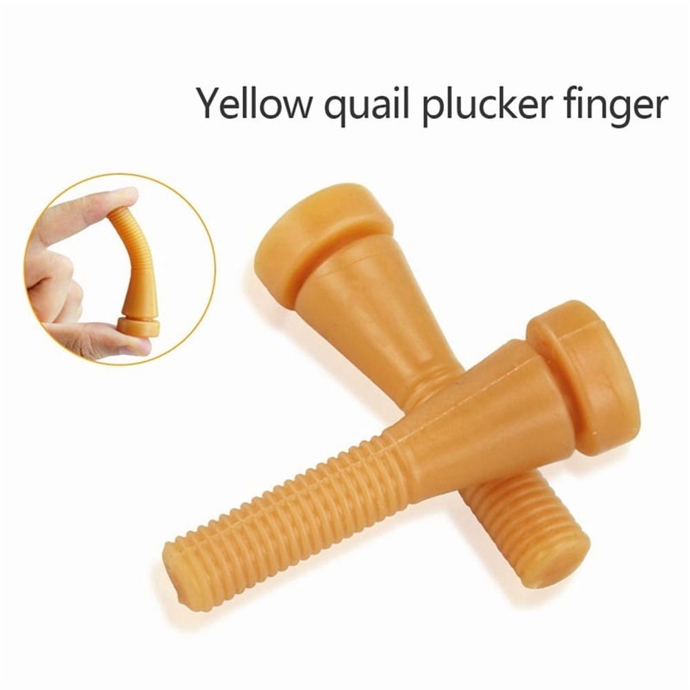 100Pcs Chicken Plucker Fingers, Yellow image 3
