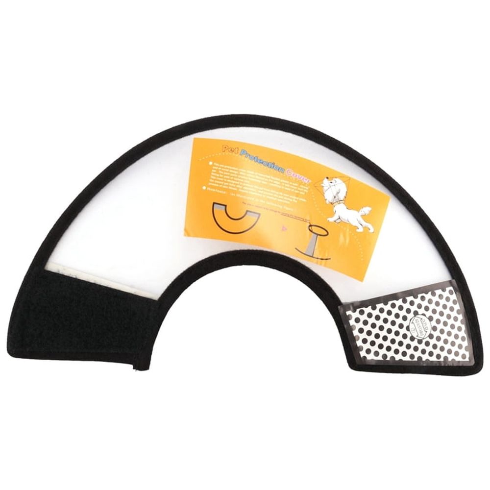 3X Elizabethan Dog Cat Pet Wound Healing Cone E- Collar White with Black image 2