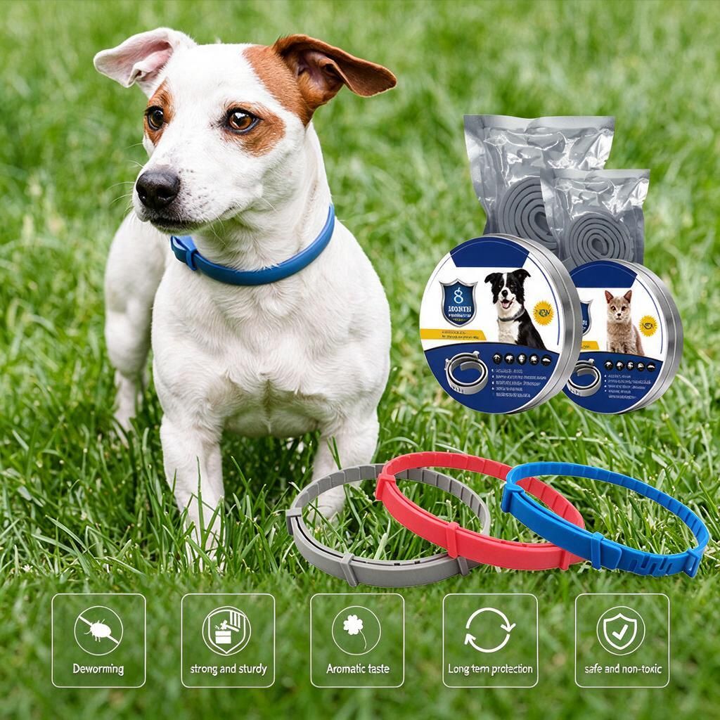 Dog Buckle-On Tin Collar 62cm Blue Repels Fleas Ticks Lice Larvae 8 Months Ultra Soft… image 2