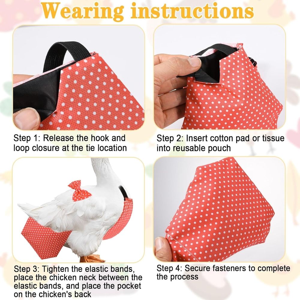 3 Pieces Pet Chicken Diapers for Hens image 4