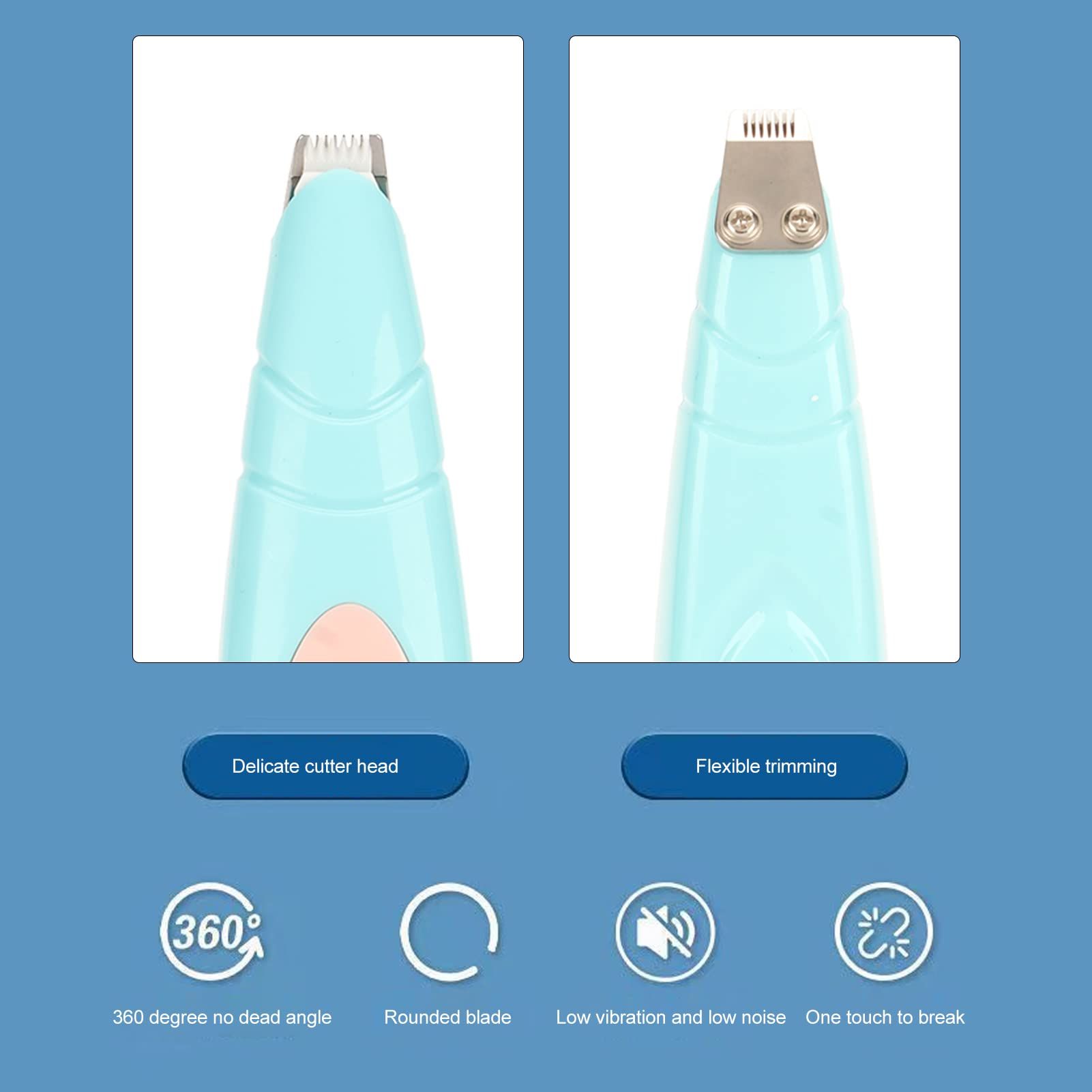 Pet Hair Clipper, Blue image 5