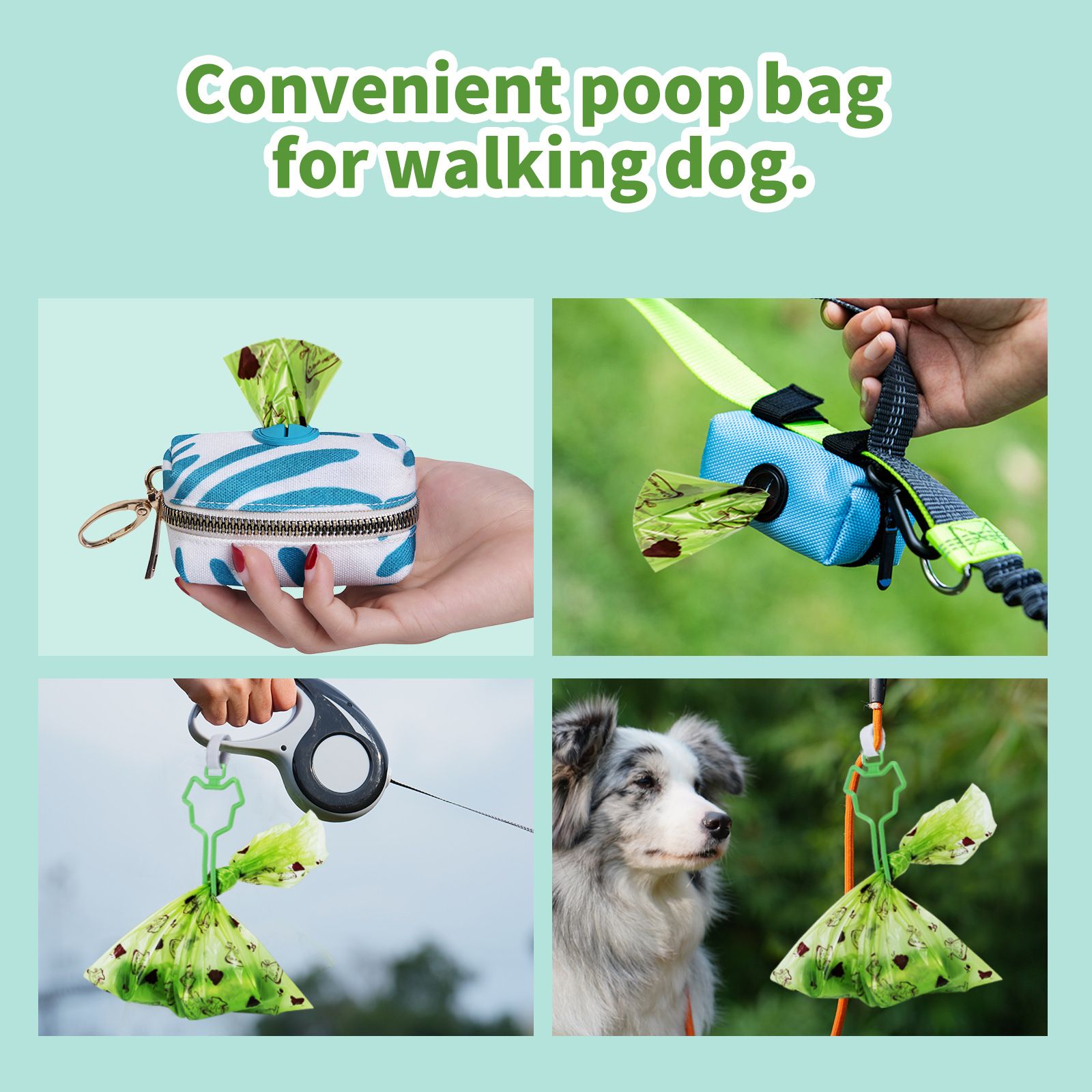 Degradable Dog Poop Bags with Dispenser - 16 Rolls Pet Waste Bags image 5