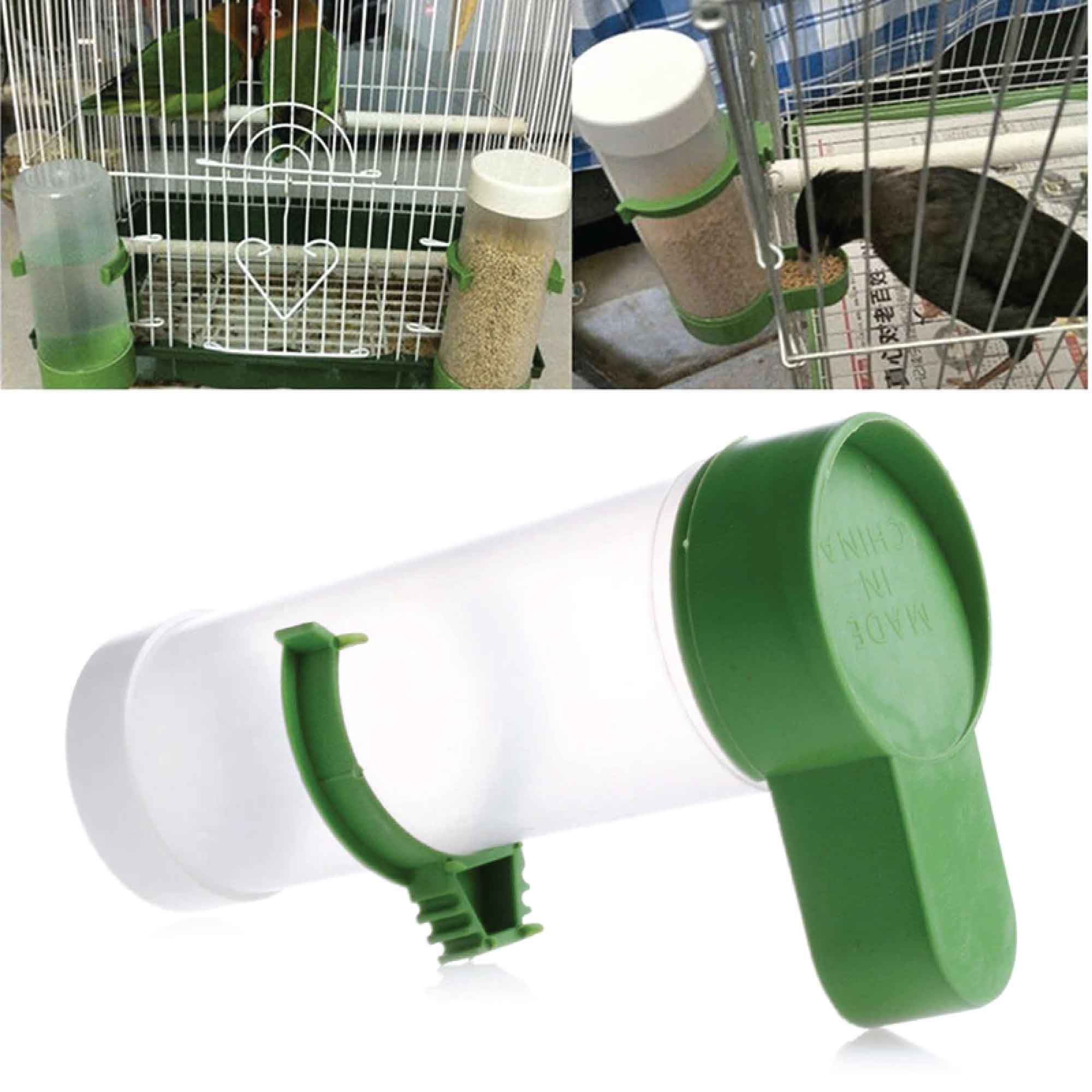 Bird Cage Food Dispenser Feeder Automatic Pet Parrot Budgie Cockatiel Aviary image 5