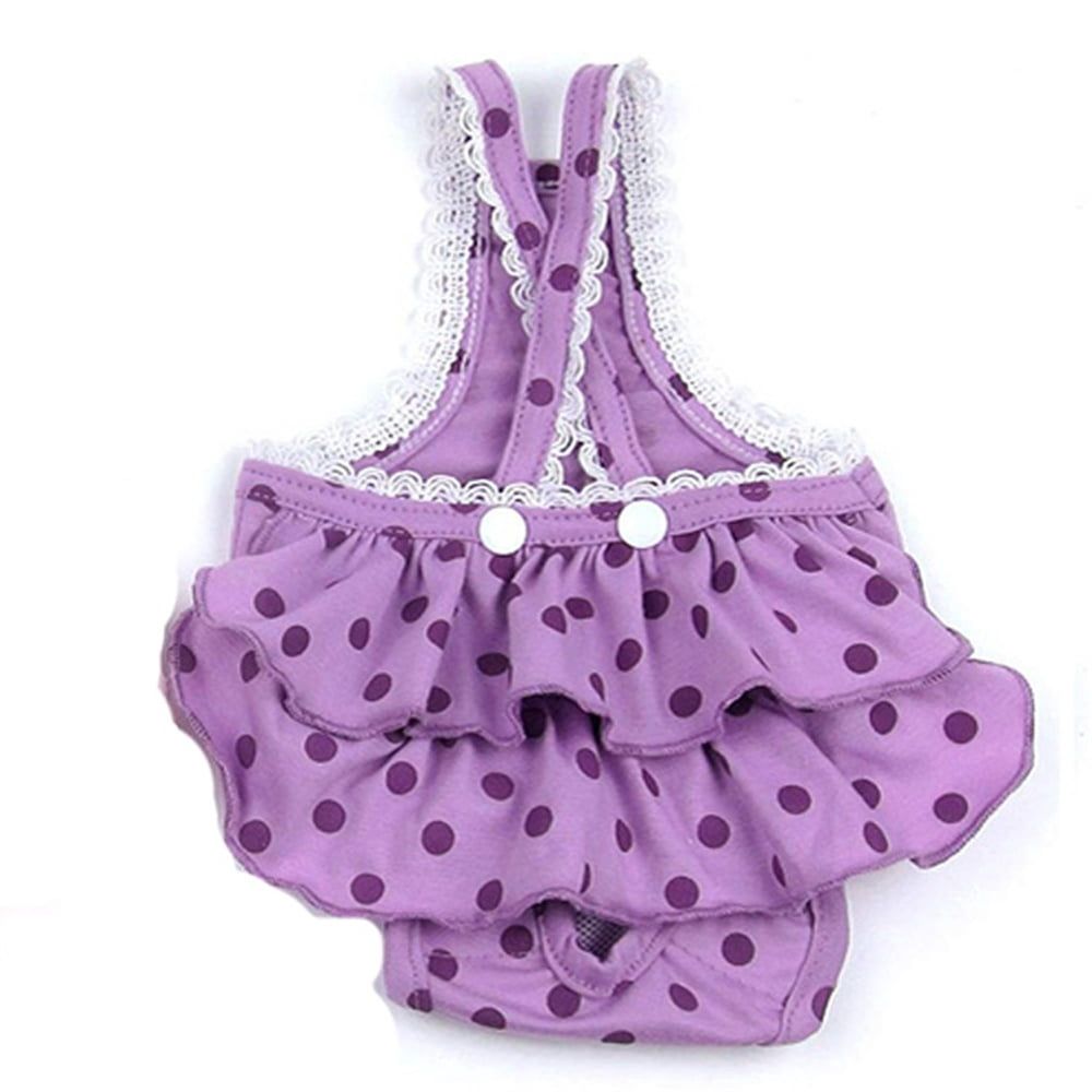 2 Pcs Dog Diaper Sanitary Pants, Purple/Pink, Small, 2 Piece image 5