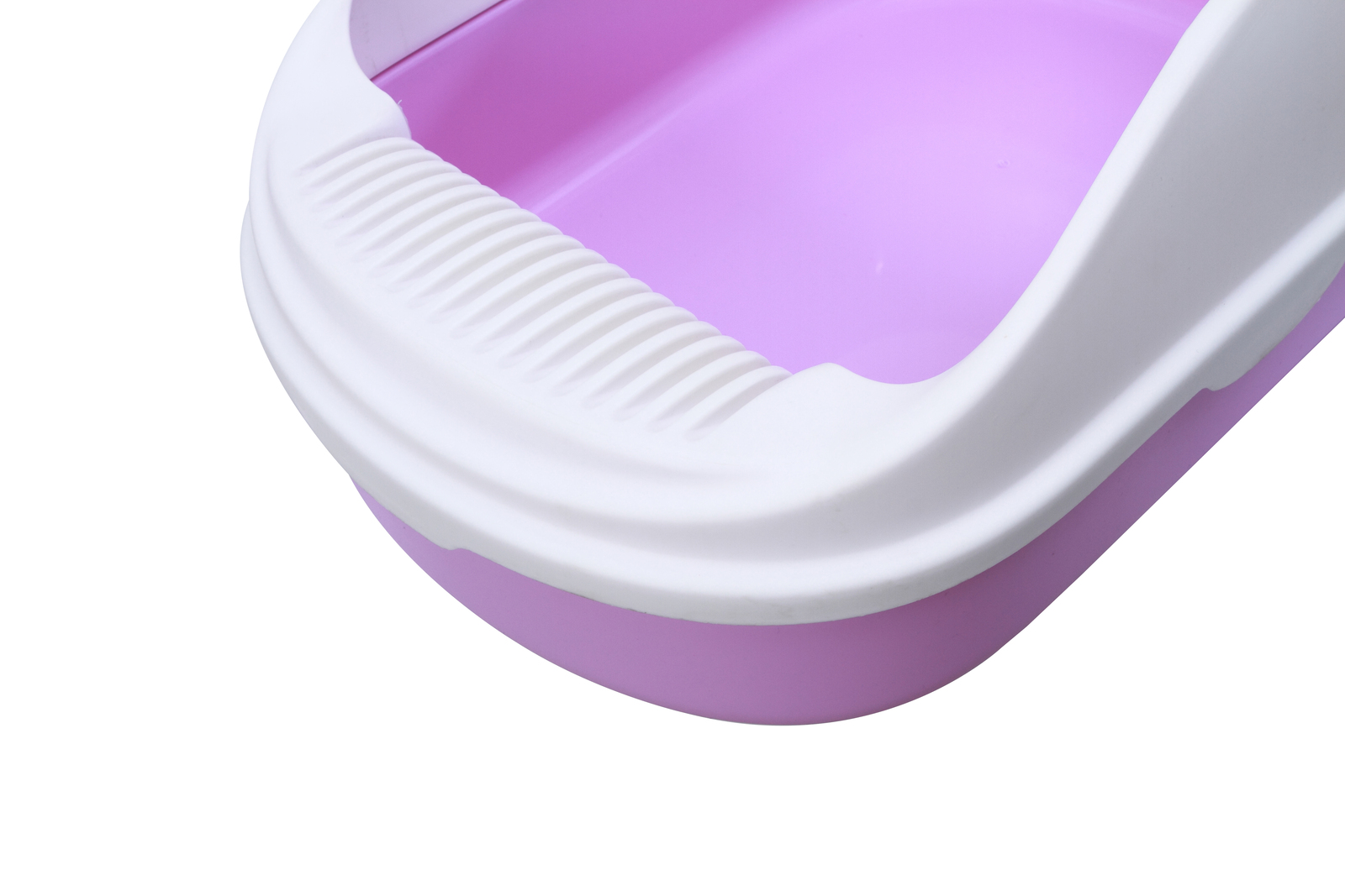 YES4PETS Medium Portable Cat Toilet Litter Box Tray with Scoop Purple image 3