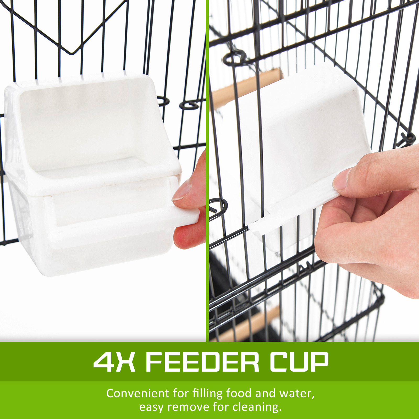 Bird Cage Parrot Aviary 2IN1 Design VEER 92cm image 7