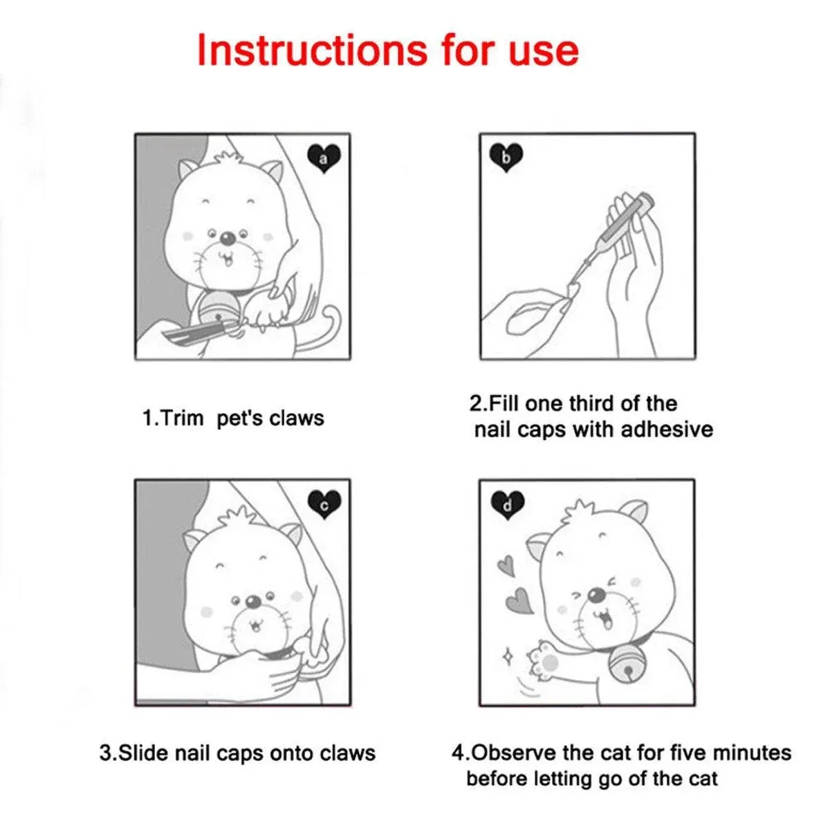 100PCS Anti Scratch Paw Covers for Cats and Kittens Nail Protector Soft Paw - Shiny-M image 11