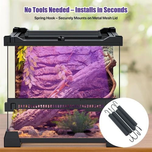 40cm Adjustable Reptile 10.0UVA UVB Lamps LED Light for Reptile Tanks Pet Lighting… image 4