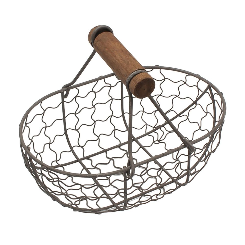 1 Pcs Metal Wire Egg Basket, Small, 1 Piece