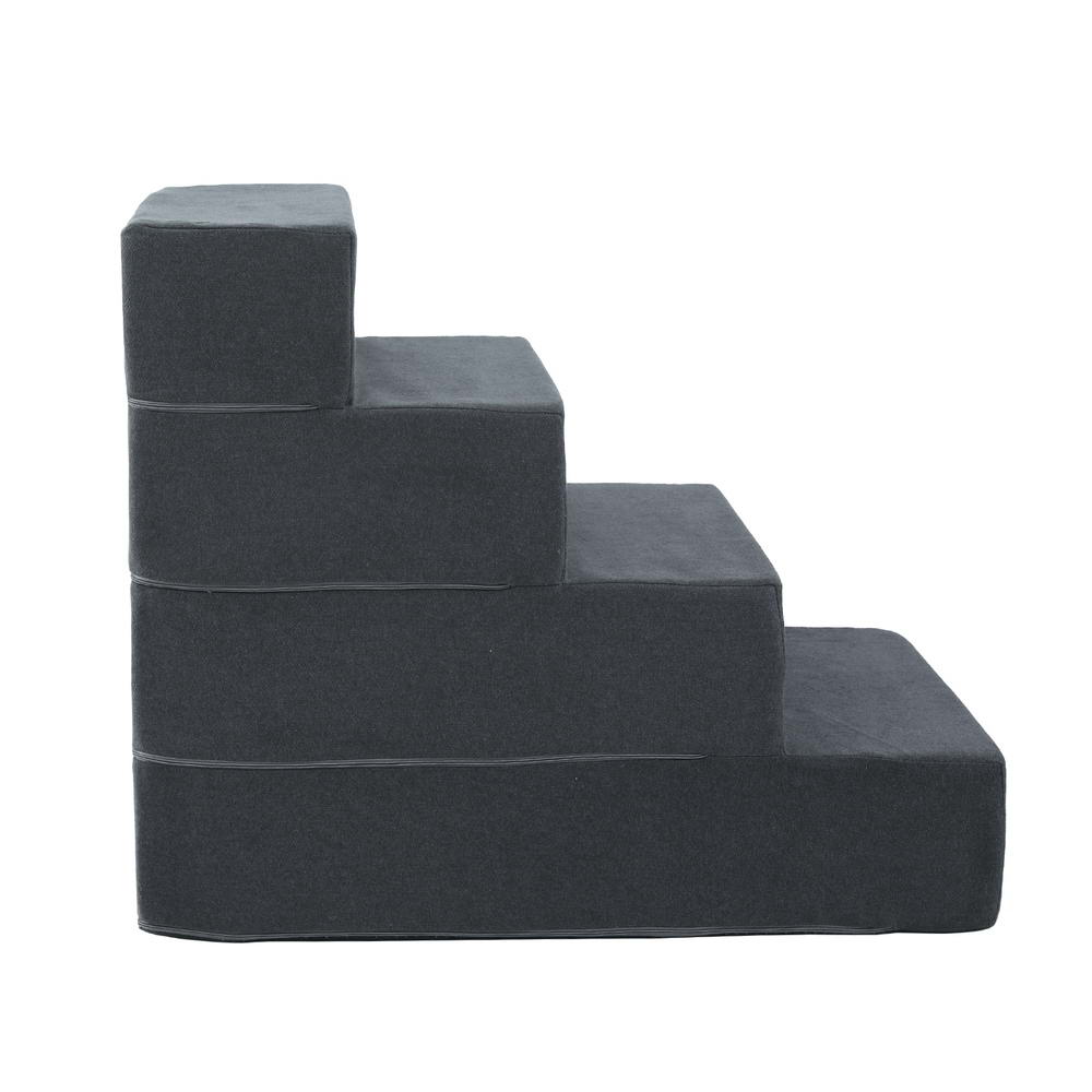 i.Pet Dog Ramp Foam Dog Cover Stairs Portable Cat Ladder For Sofa Bed 4 Steps image 3