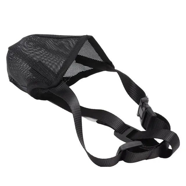 Dog Muzzle Soft Mesh Poisoned Bait Protection Pet Mouth Cover with…, 16.5 × 19cm