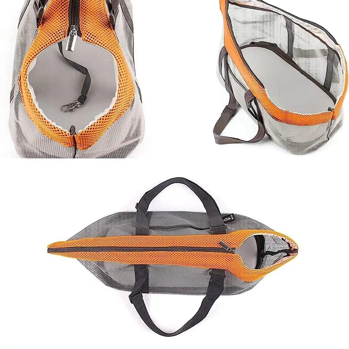 Mesh Dogs Carrying Bag Large Capacity Breathable Outdoor Travel Pet Carrier Bag image 7