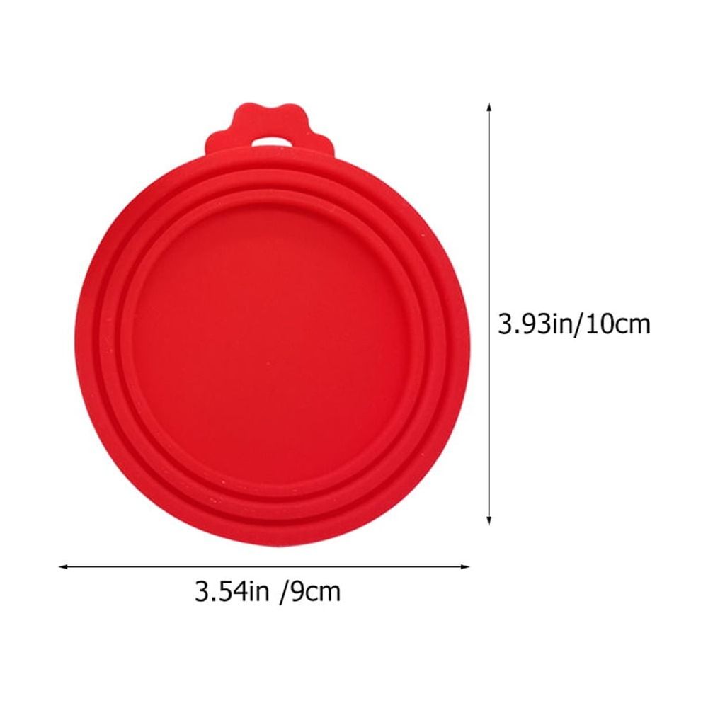4 Pcs Silicone Jar Lids Can Toppers for Dog Food Covers Canned Goods Pet Cat Reusable image 2