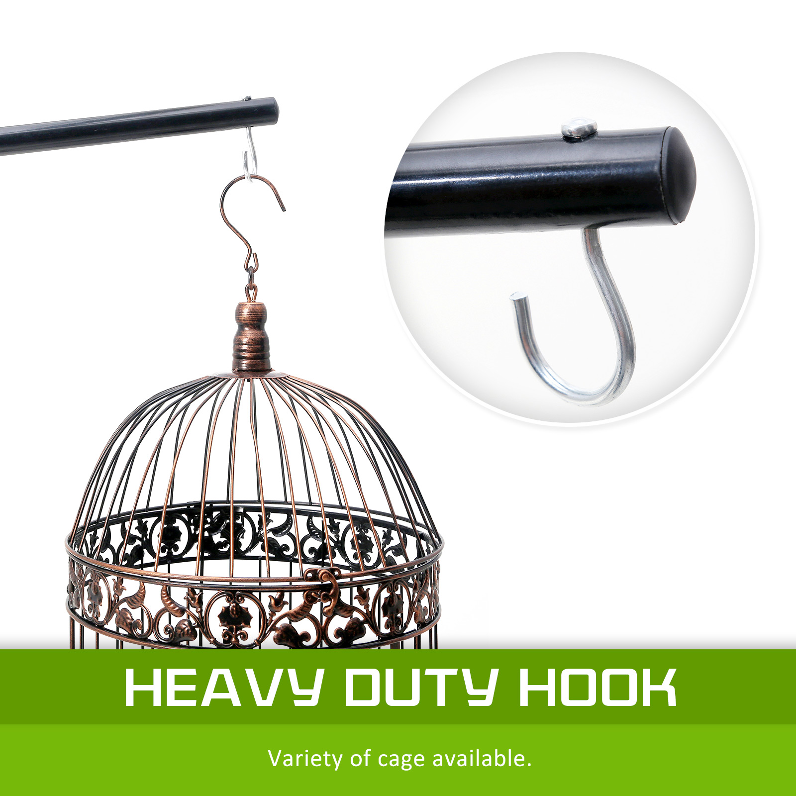 Bird Cage Hanger Stand Parrot Aviary SOLO 160cm image 4
