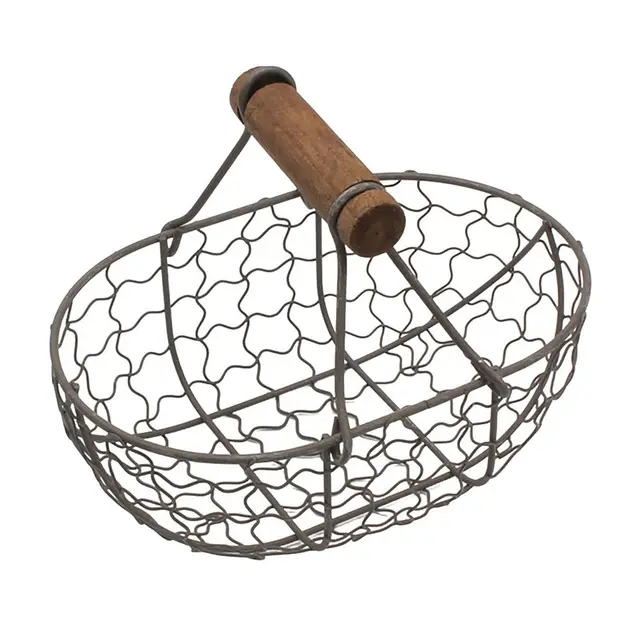 1 Pcs Metal Wire Egg Basket