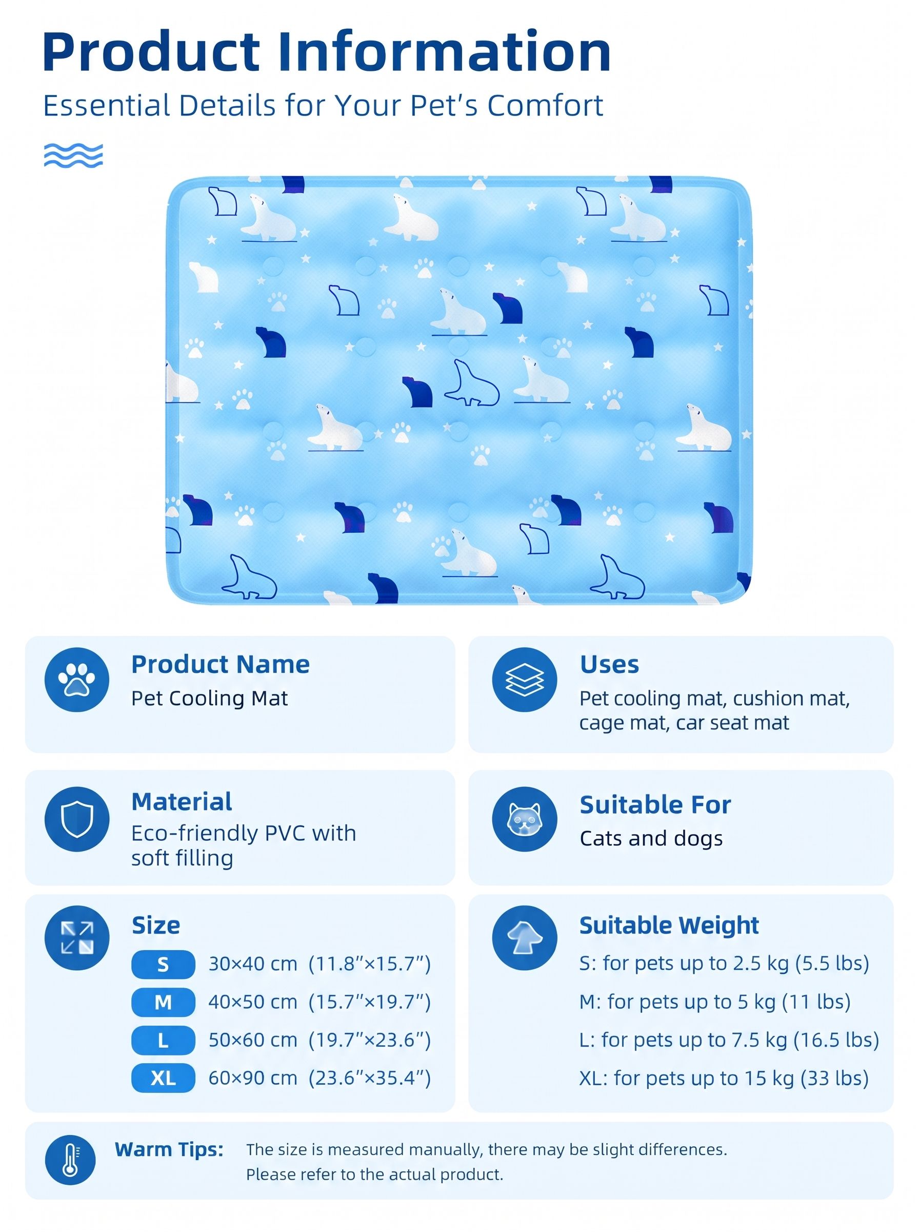 Cooling Gel Pet Mat for Dogs and Cats image 2