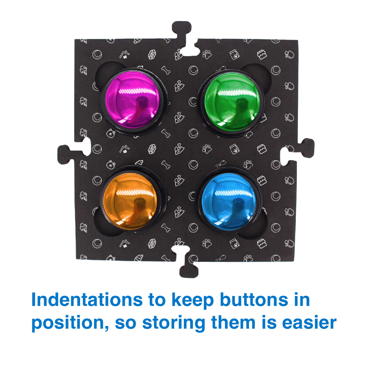 Tech4Pets Black Mat 2-Pack for Talking Buttons & Floor image 4