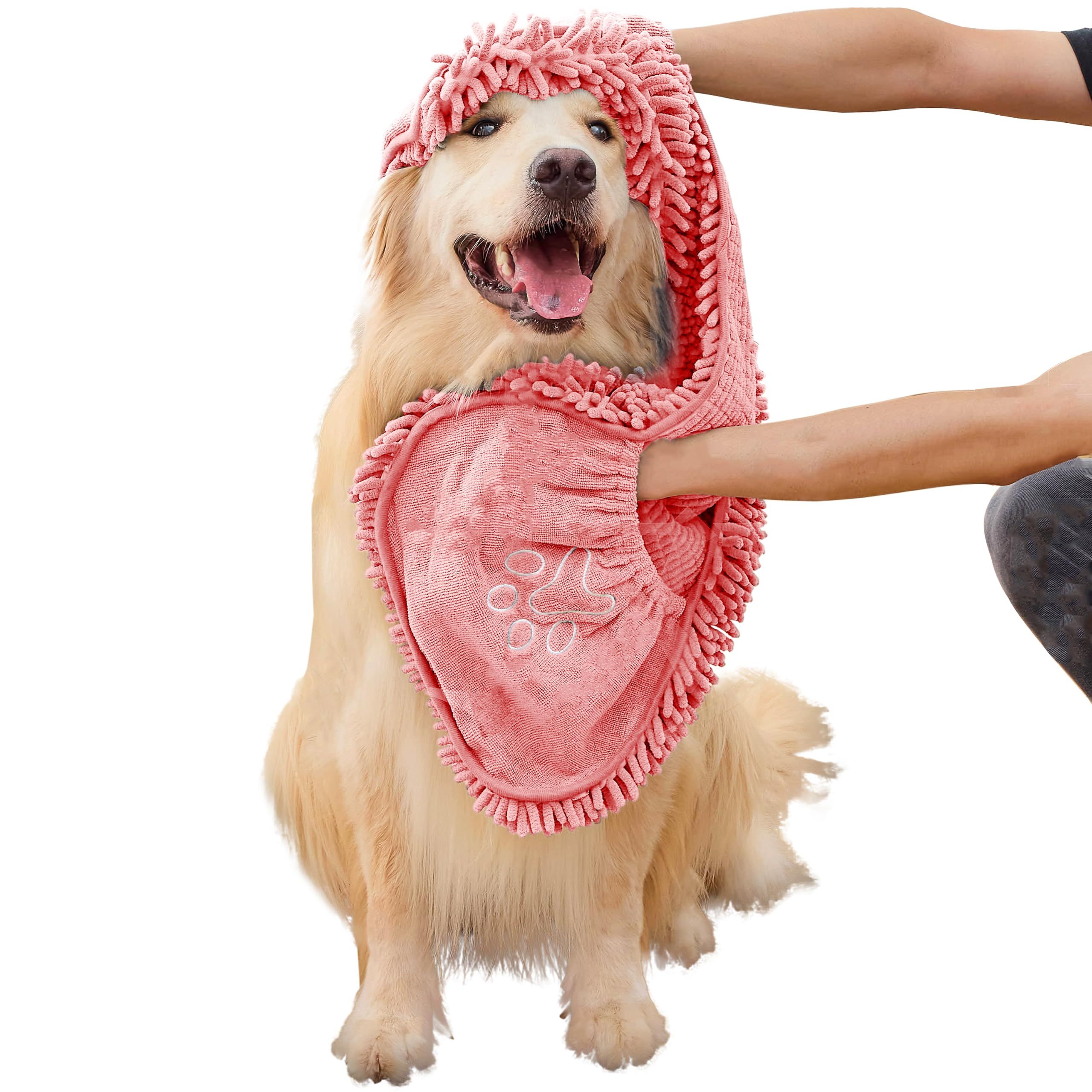 Dog Towel for Drying Dogs – Absorbent Microfiber Bath Towel with Hand Pockets image 8