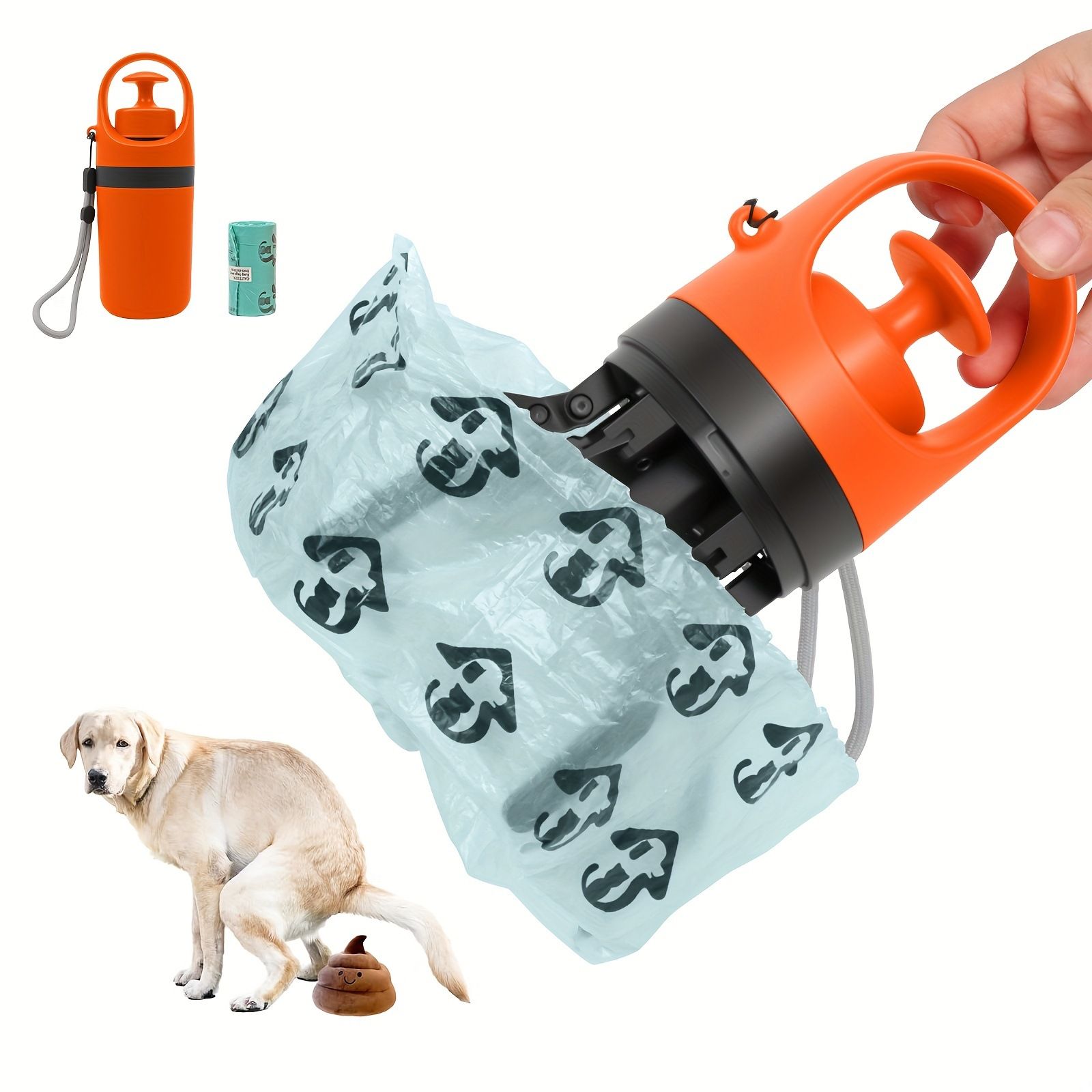 Touchless Pet Pooper Scooper, Black