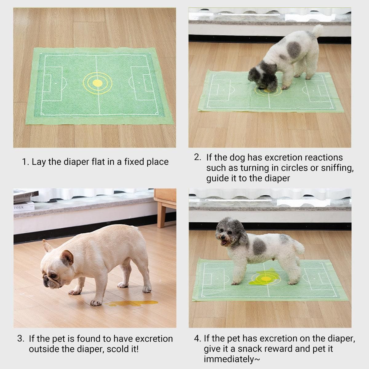 Pet Urinal Pads for Dogs Bullseye Diaper Pads Leakproof Pet Training Pads Dogs - S-50PCS image 13