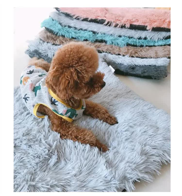 Pink Plush Pet Mat for Dogs and Cats - 50x70cm, 50 × 70cm image 4