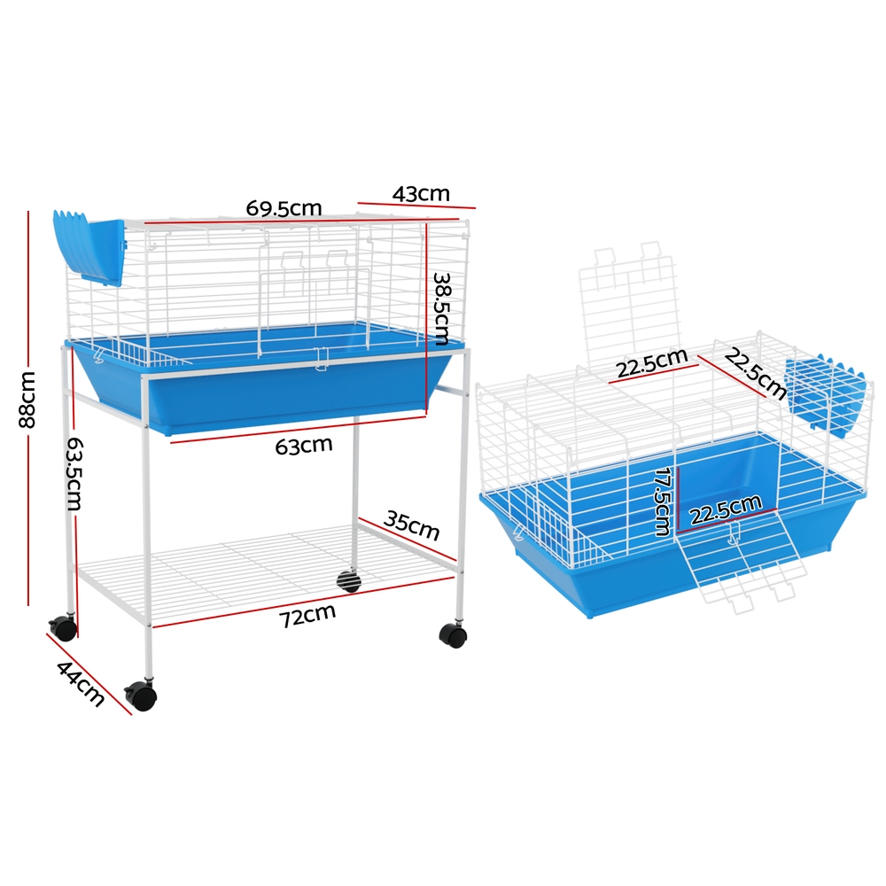 i.Pet Rabbit Cage 88cm Indoor Guinea Pig image 2