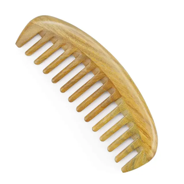 Handmade Natural Sandalwood Hair Combs - Anti-Static Sandalwood Scent Natural Hair…