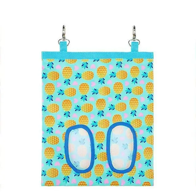 Hay Bag Guinea Pig Rabbit Feeding Bag Animal Hay Feeder Bag Hanging Feeder - Yellow