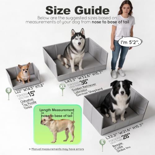 Dog Grass Pad with Tray Foldable Litter Box High Wall image 2