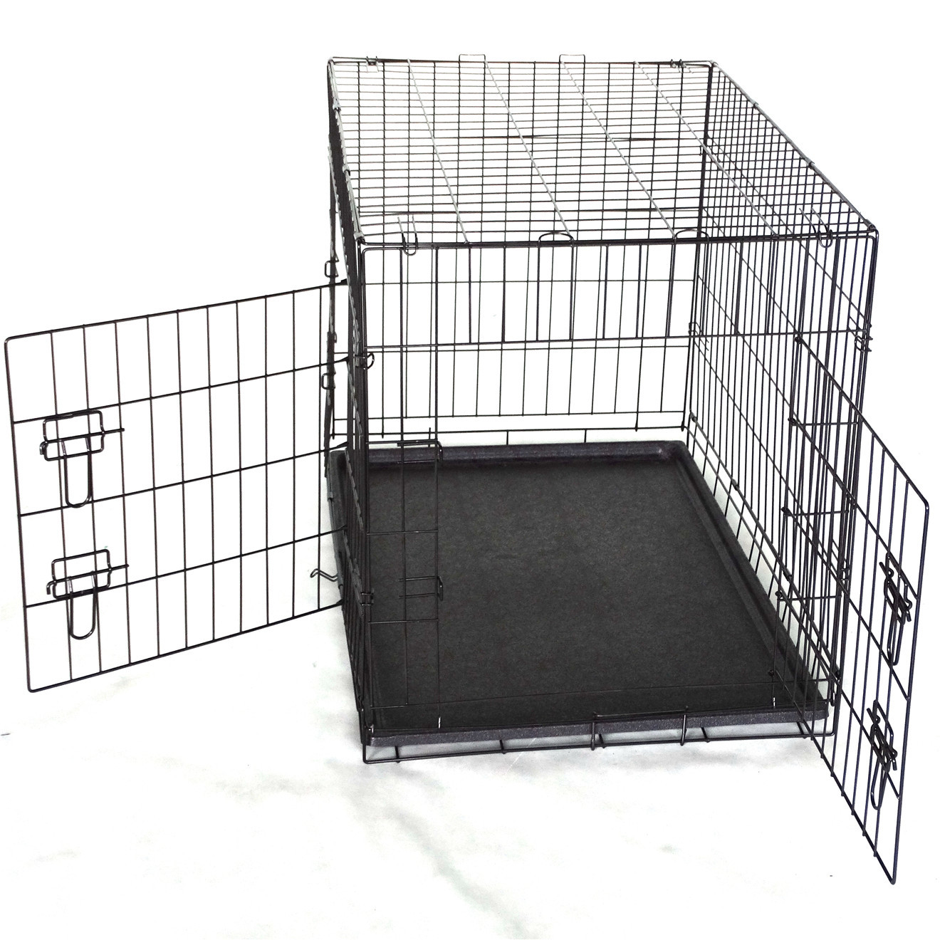 YES4PETS 36' Collapsible Metal Dog Cat Crate Cage Cat Carrier With Divider image 4