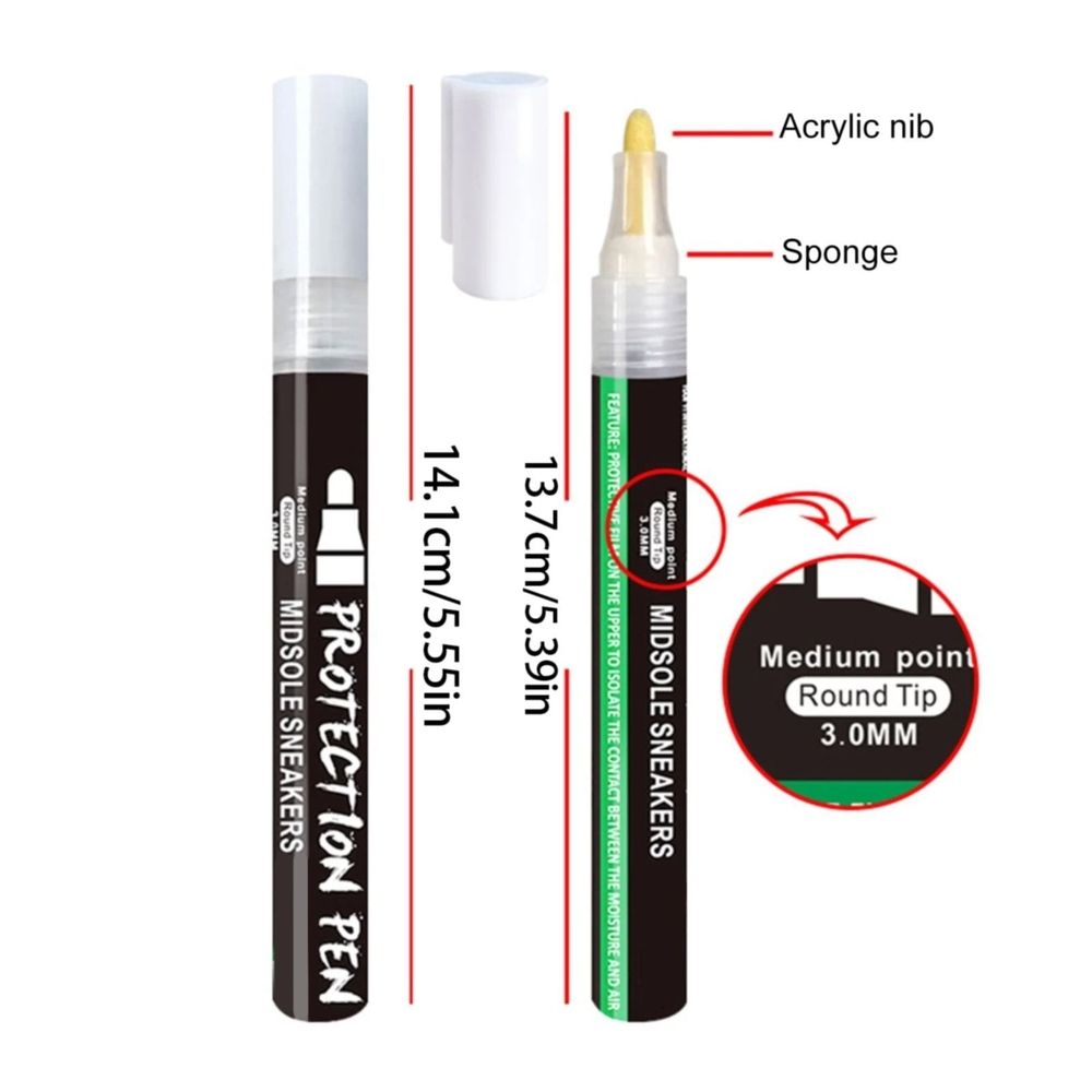 5ML Premium Midsole Marker for Customization Paint On Leather Suede Fabric and Soft… image 3