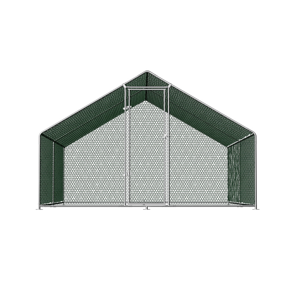 i.Pet Chicken Coop Cage 3x4x2m Galvanised Steel image 2
