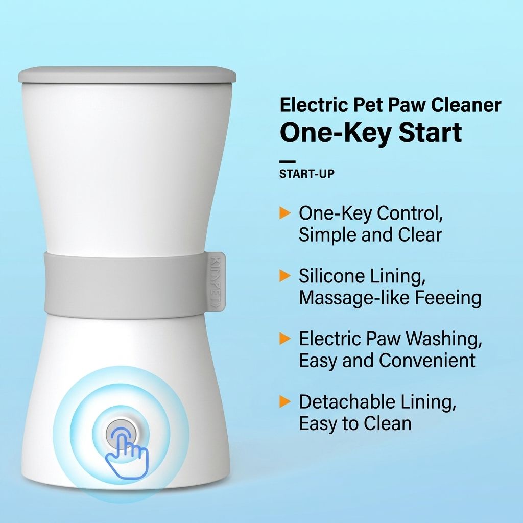 USB Rechargeable Electric Pet Paw Washer Cup – Automatic Dog Foot Cleaner with…, Pink image 5