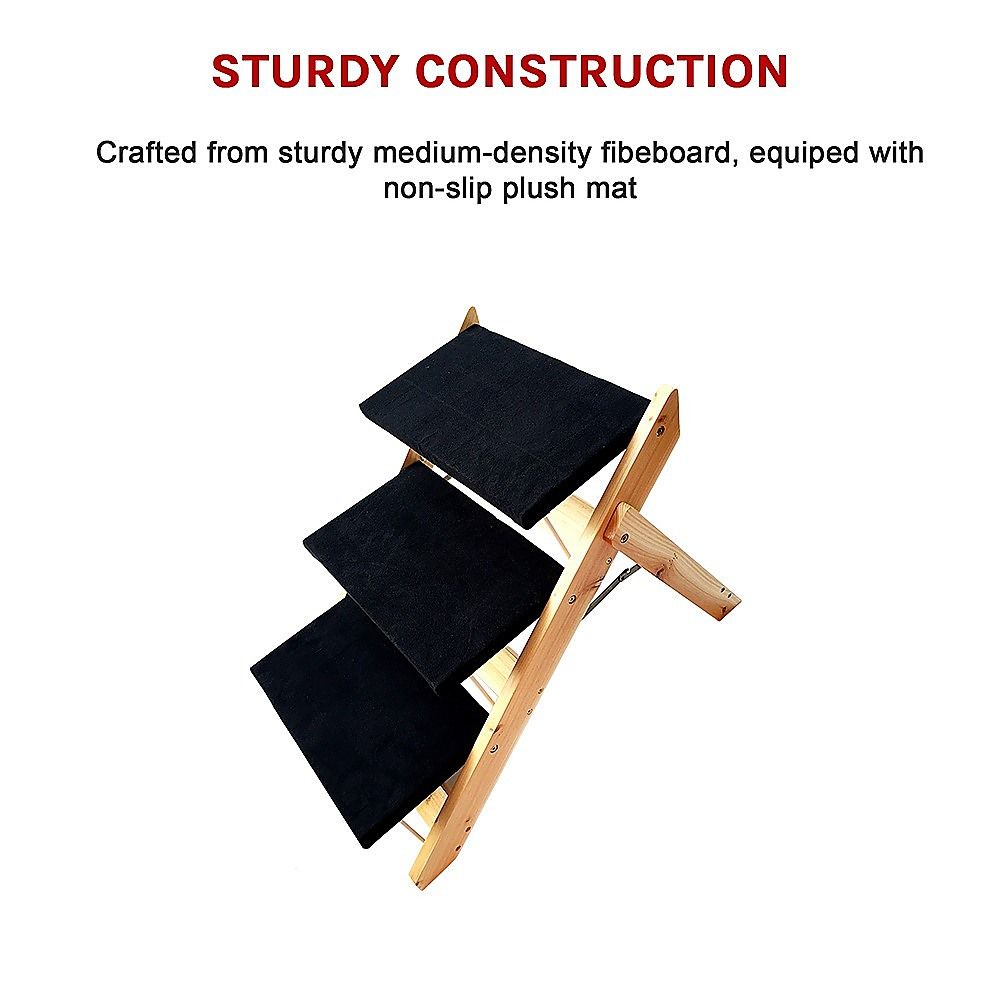 3 Steps Portable Dog Cat Pet Stairs image 4