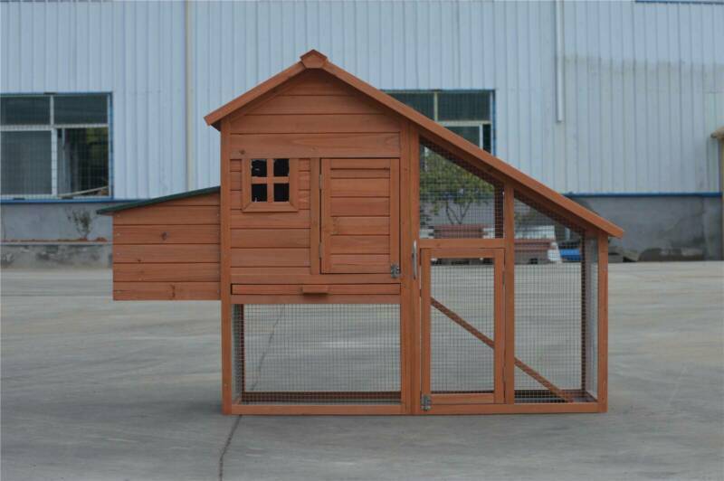 YES4PETS Large Chicken Coop Rabbit Hutch Ferret Cage Hen Chook Cat Kitten House image 2