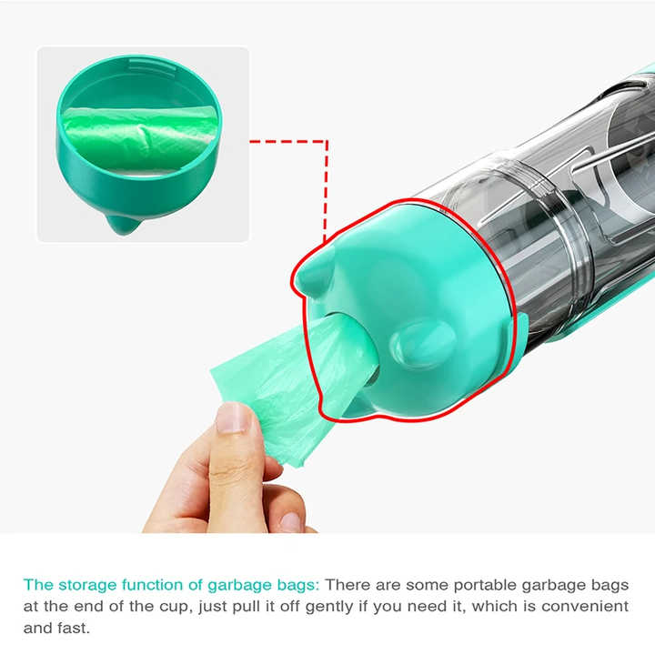 Green 500ml Portable Pet Water Bottle image 4