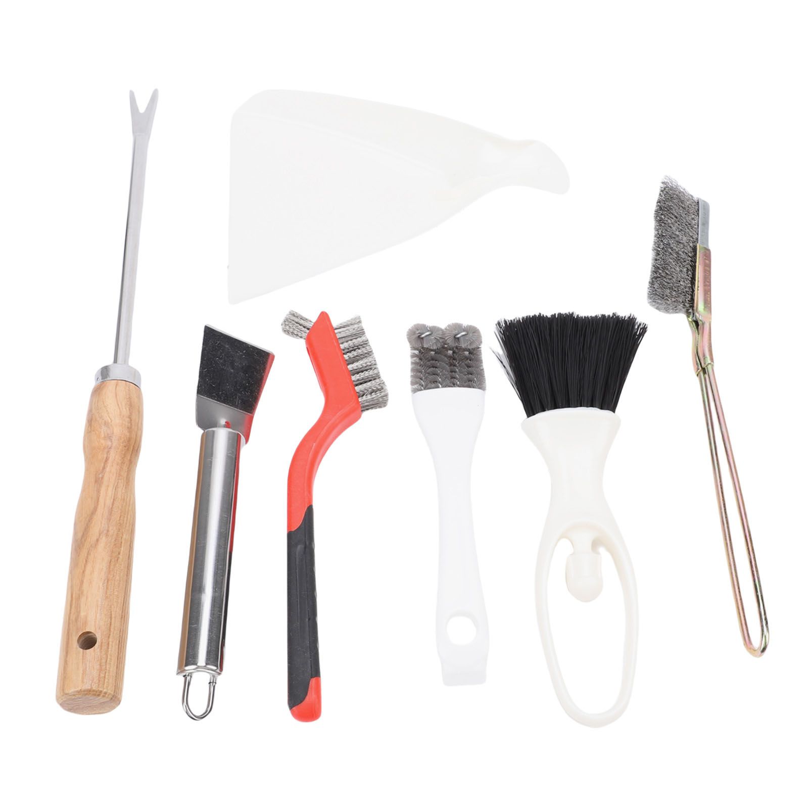 Bird Cage Cleaning Tools Set Stainless Steel Bird Cage Brushes with Fork Scraper Brush… image 12