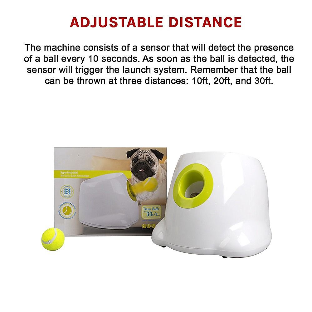Dog Ball Launcher Thrower Automatic Tennis Fetch Throwing Machine 3 Balls image 14