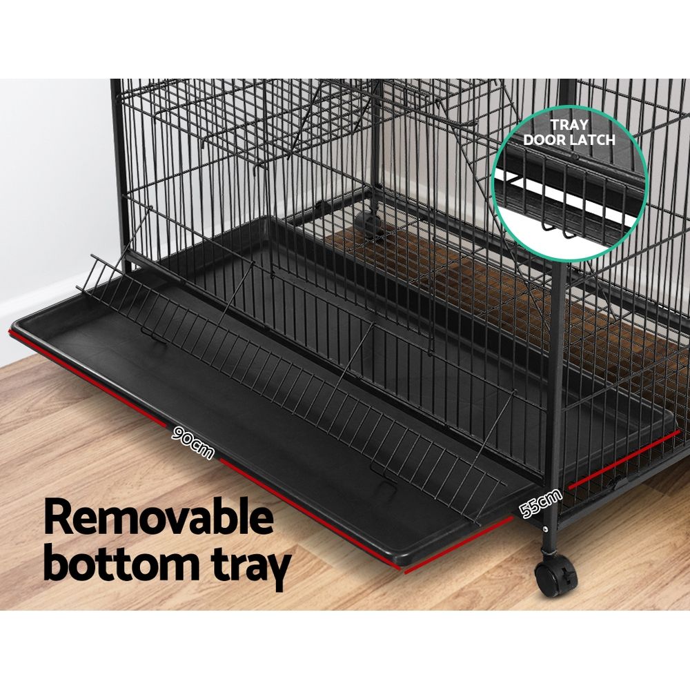 i.Pet Rabbit Cage 142cm Hutch 4 Level Bird Guinea Pig Ferret image 7