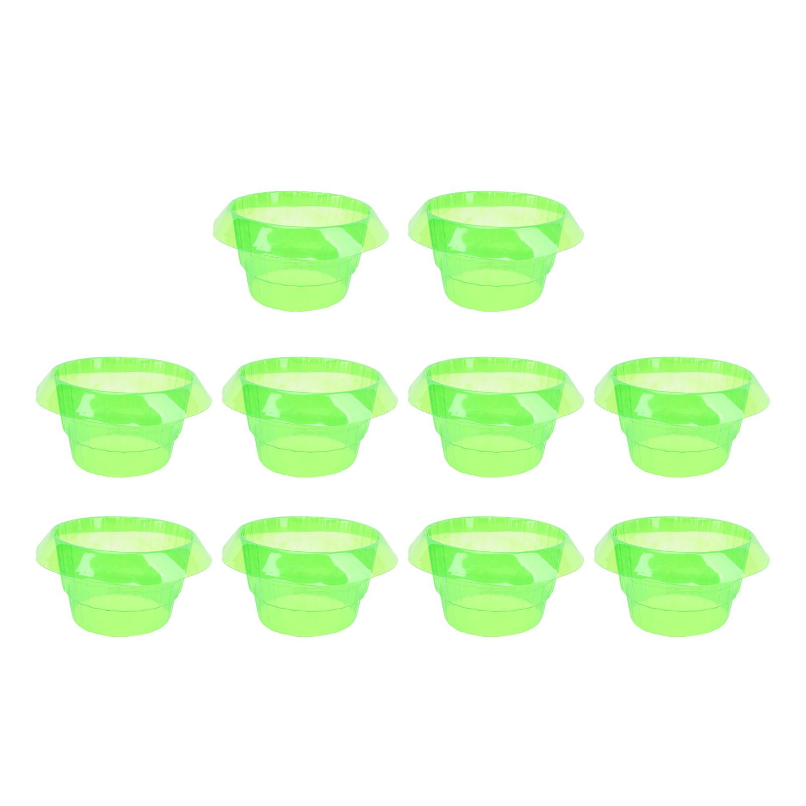 10Pcs Slug Collars PP Green Transparent Slug Snail Protective Collar Garden Cloches… image 3