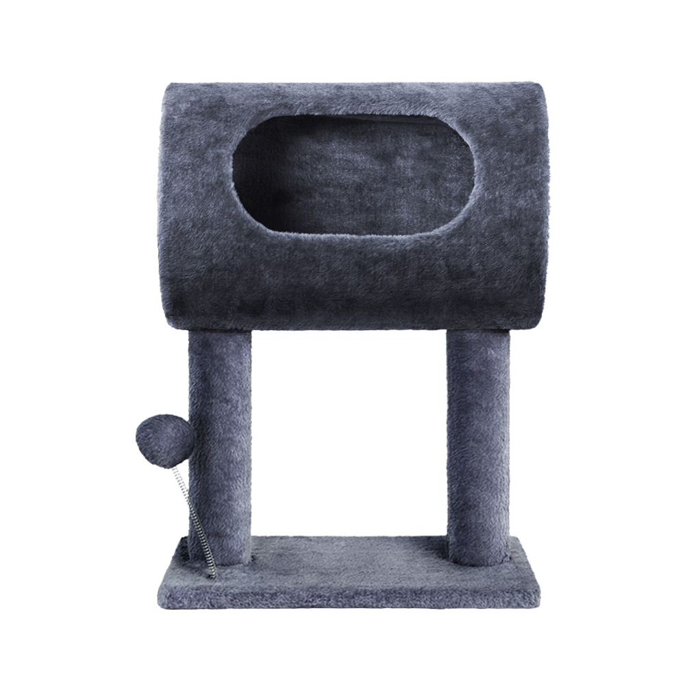 i.Pet Cat Tree 53cm Scratching Post Tower Scratcher Wood Condo House Trees Grey image 3