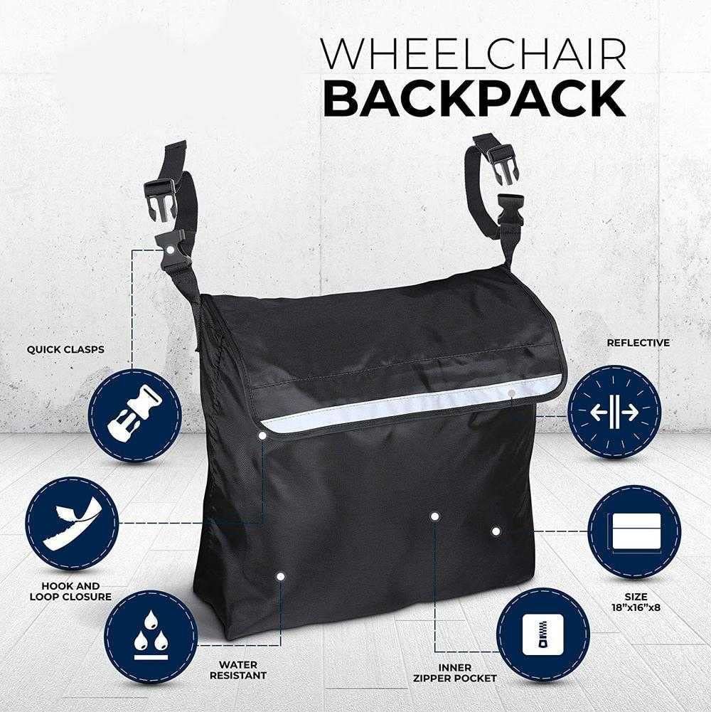 Wheelchair Pouch Wheelchair Bag Waterproof Large Wheelchair Accessories Bags to Hang… image 4