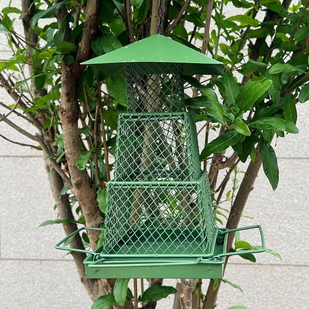 Squirrel-Proof Metal Bird Feeder, 13.5 × 13.5 × 12.5cm image 5