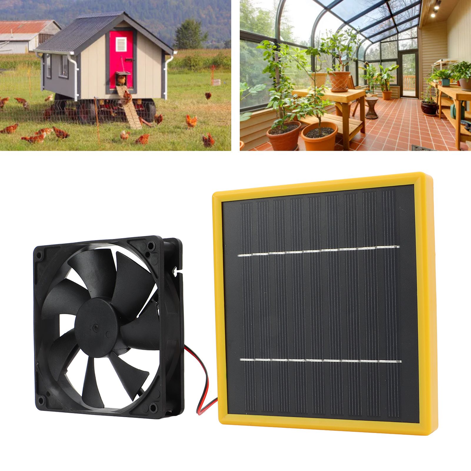 5W 12V Solar Powered Fan with Bracket Portable DIY Cooling Ventilation Fan with Solar… image 10