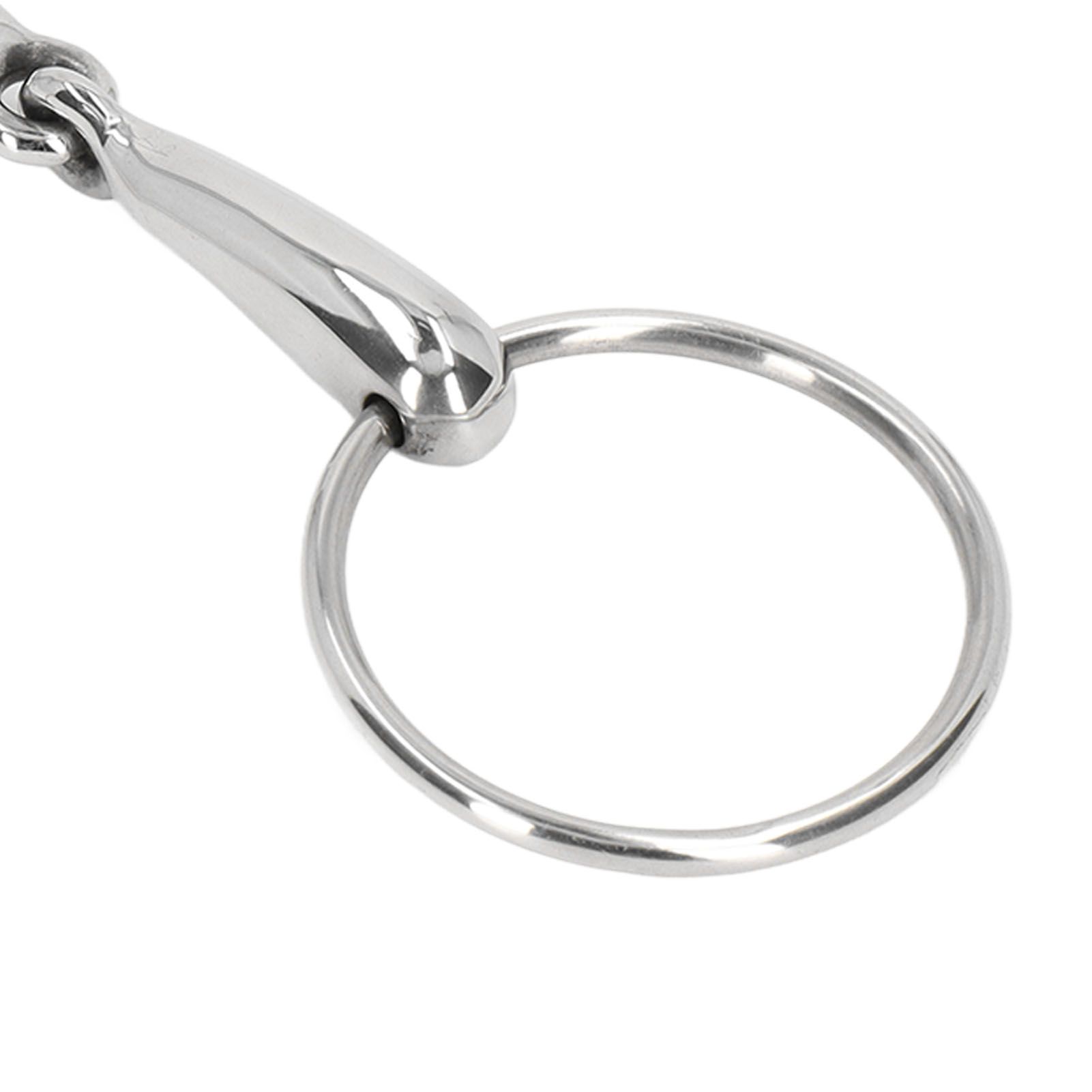 Horse Snaffle Bit Stainless Steel Horse Mouth Bit Jointed Chewing Mouth Roller 135mm image 15