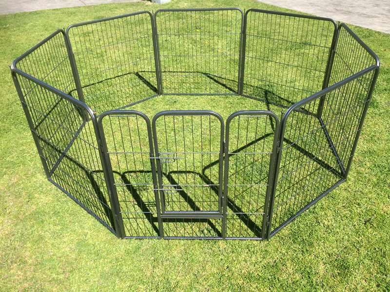 YES4PETS 80 cm Heavy Duty Pet Dog Puppy Cat Rabbit Exercise Playpen Fence With Cover image 2